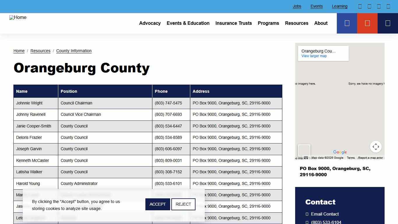 Orangeburg County | South Carolina Association of Counties