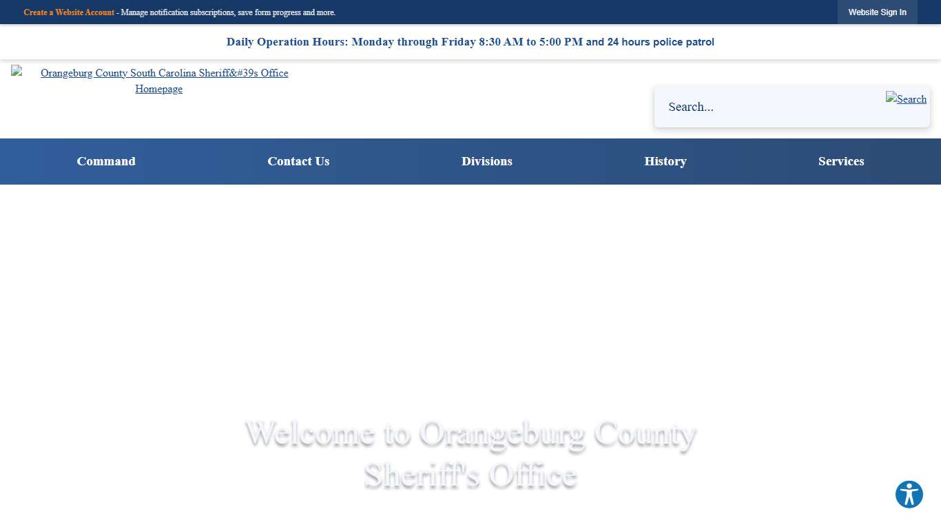 Sheriff's Office | Orangeburg County, SC